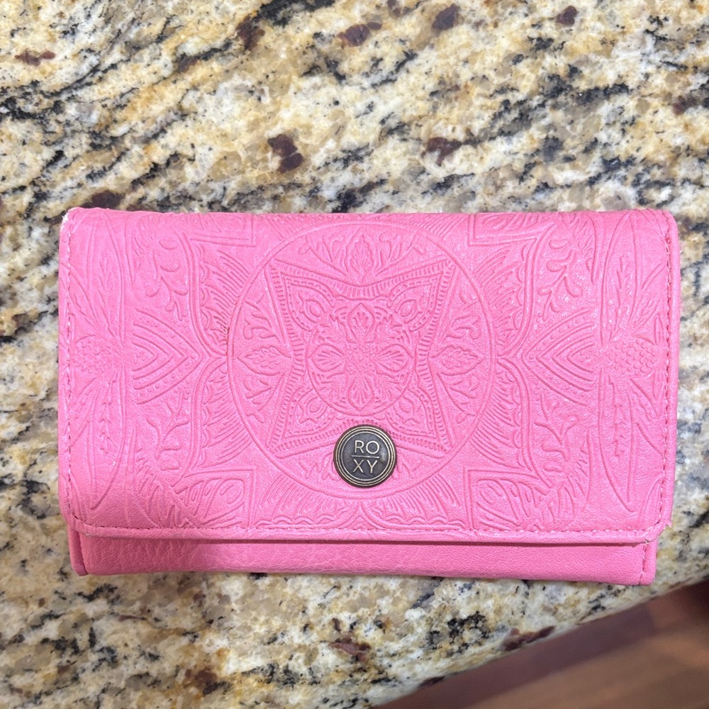 Roxy Embossed Pink Women's Wallet